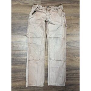 Vintage Key Double Knee Pants Mens 32x34 Brown Canvas Workwear